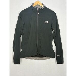 The North Face Apex Bionic Softshell Jacket Womens Black Logo Lined Full Zip M